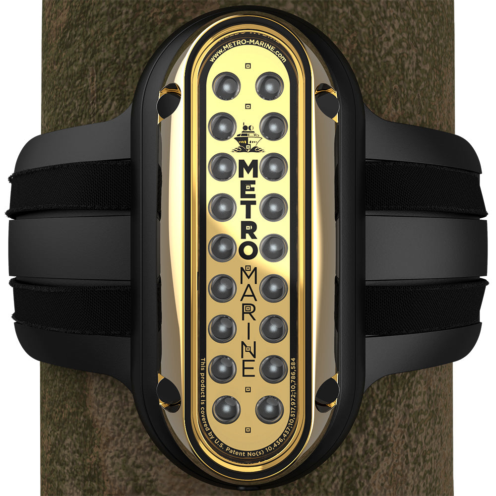 Metro Marine HighOutput Vertical Piling Mount Light wIntelligent Monochromatic LEDs Blue 90 Beam FPME1VB390