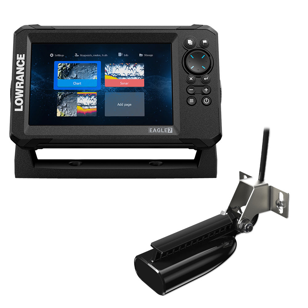 Lowrance Eagle 7 wSplitShot Transducer Discover OnBoard Chart 00016227001