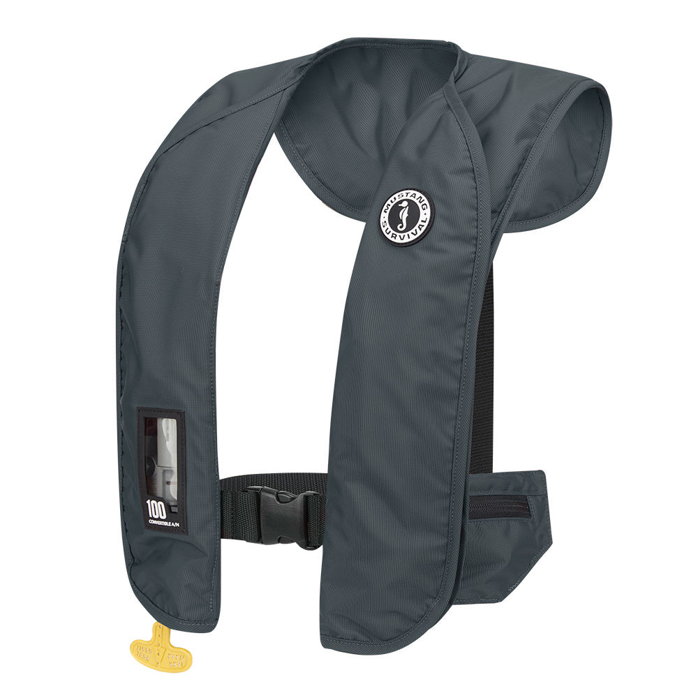 Mustang MIT 100 Convertible Inflatable PFD Admiral Grey MD20301910202