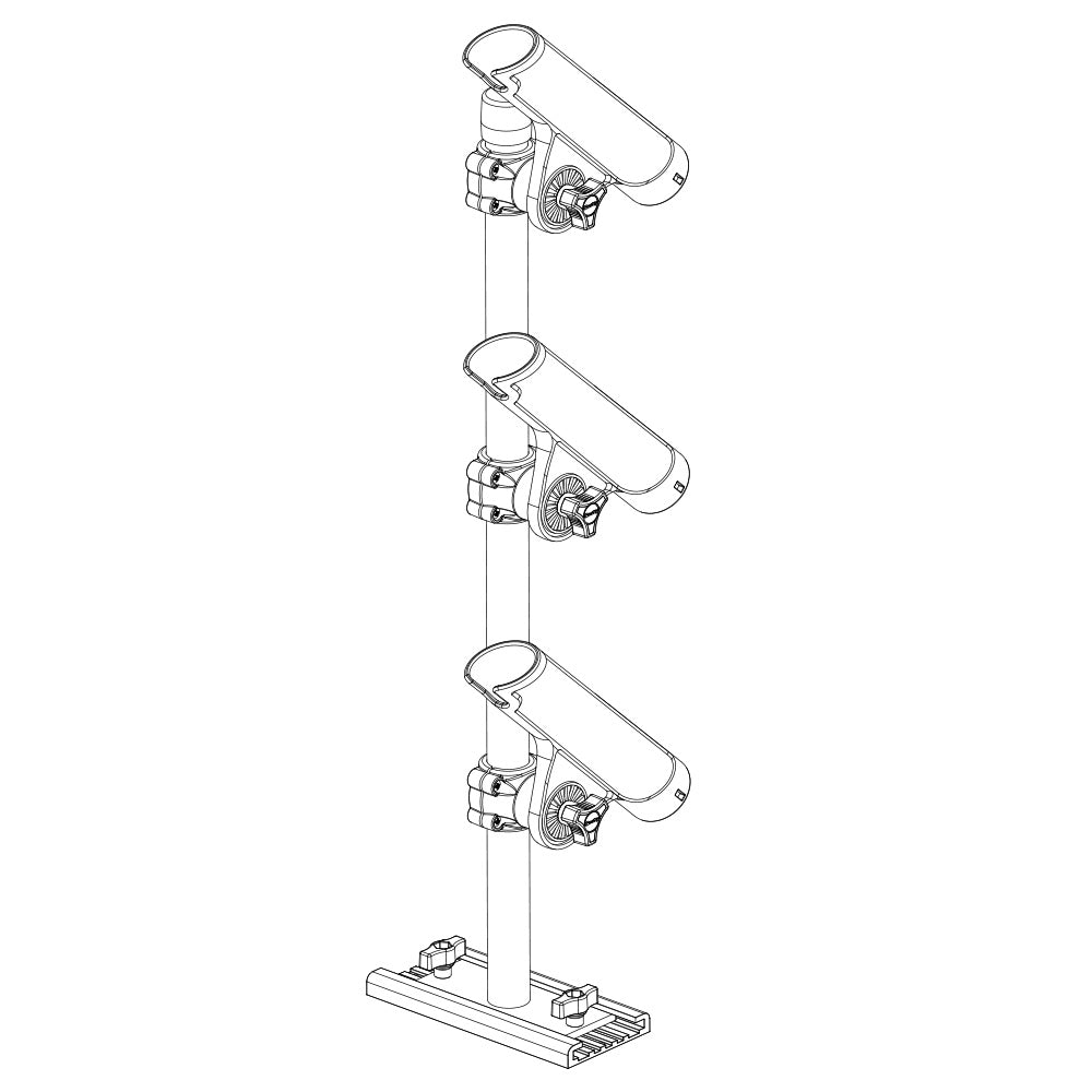 Scotty 333 Track Mounted Rod Tree Rodmaster II Rod Holders 0333