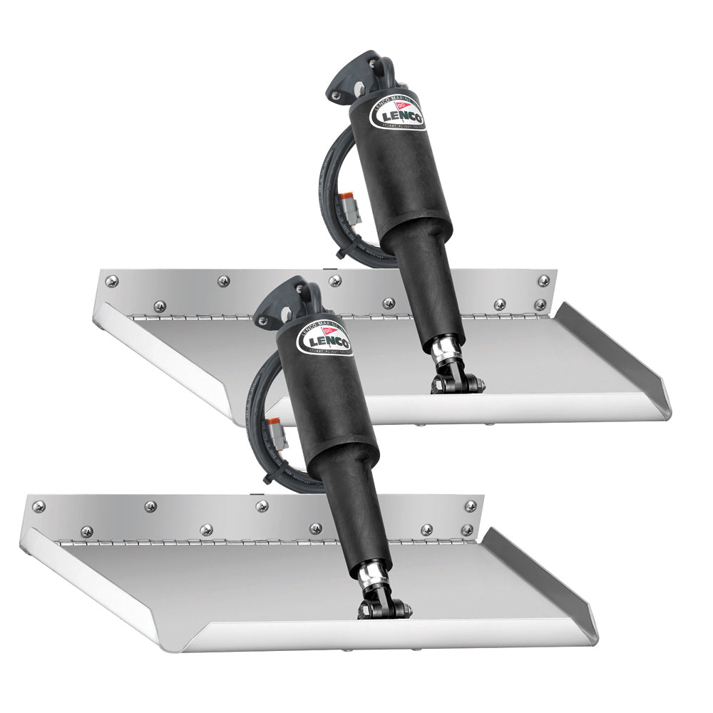 Lenco 12 x 9 Edgemount Trim Tab Kit wLED Indicator Switch Kit 12V TT12X9EI