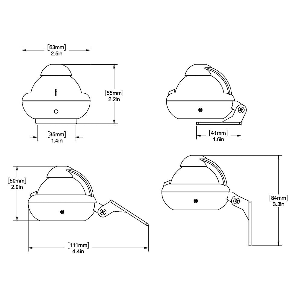 Ritchie X10BM RitchieSport Compass Bracket Mount Black X10BM