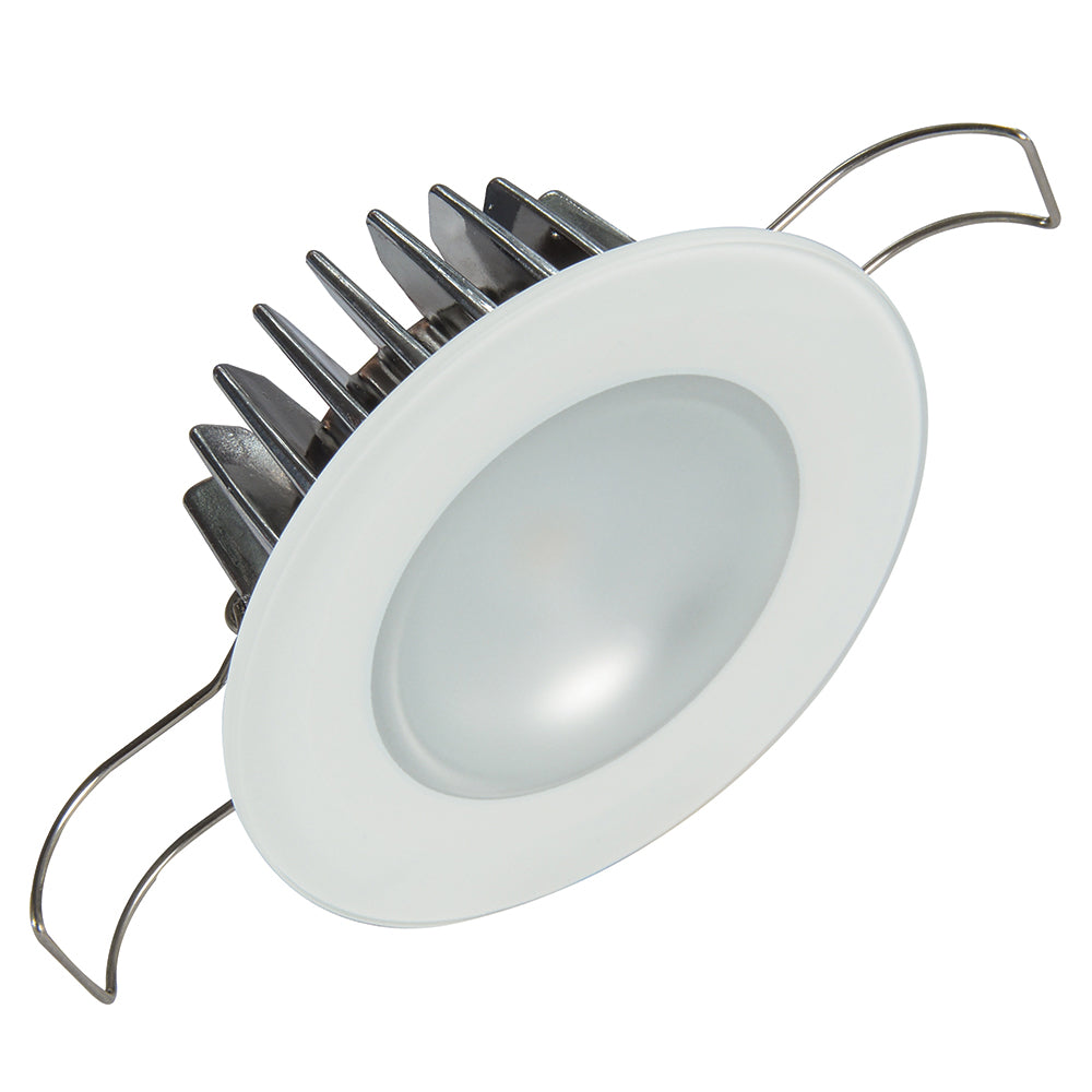 Lumitec Mirage Flush Mount Down Light Glass FinishNo Bezel 4Color RedBluePurple Non Dimming wWhite Dimming 113190