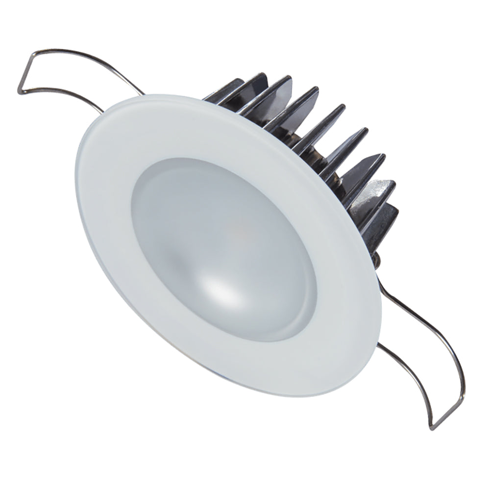 Lumitec Mirage Flush Mount Down Light Glass FinishNo Bezel 4Color RedBluePurple Non Dimming wWhite Dimming 113190