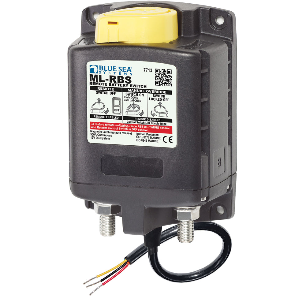 Blue Sea 7713 MLRBS Remote Battery Switch wManual Control Release 12V 7713