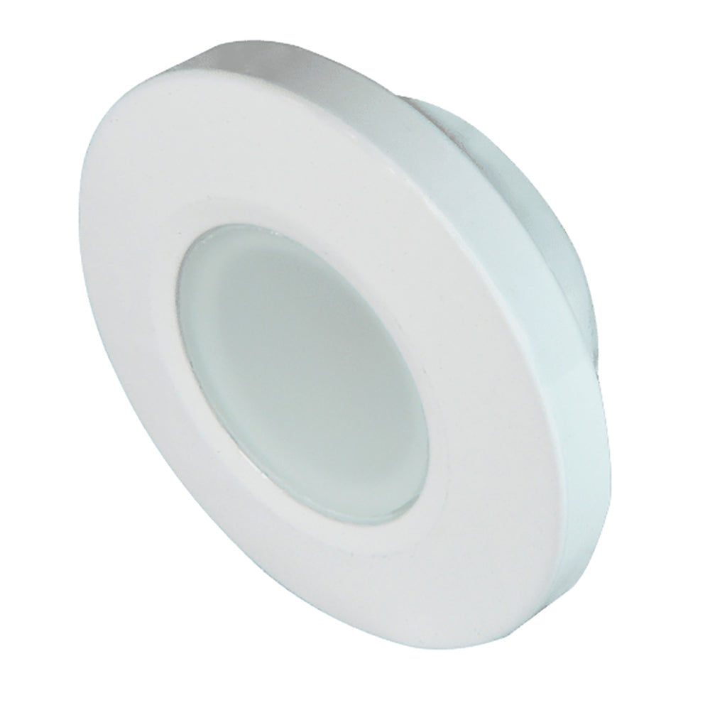 Lumitec Orbit Flush Mount Down Light Spectrum RGBW White Housing 112527