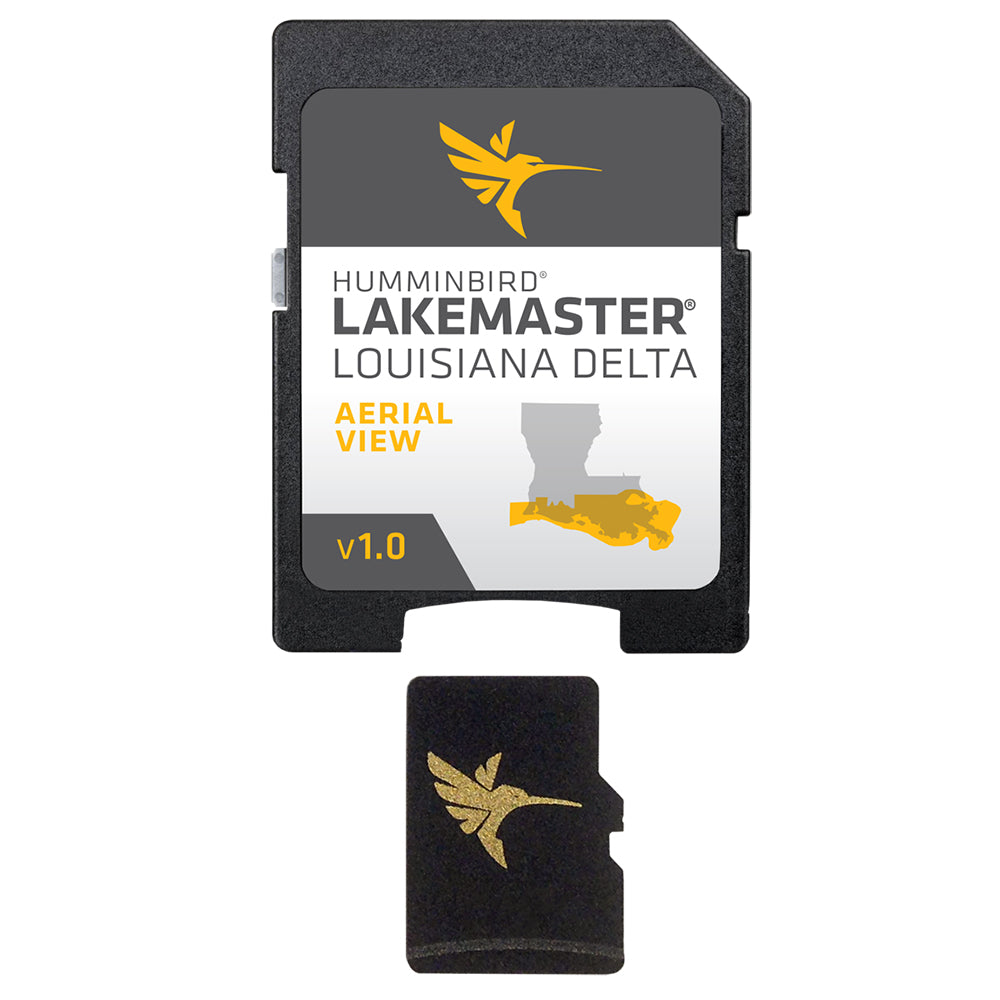 Humminbird LakeMaster Aerial Satellite View Louisiana Delta 6000501