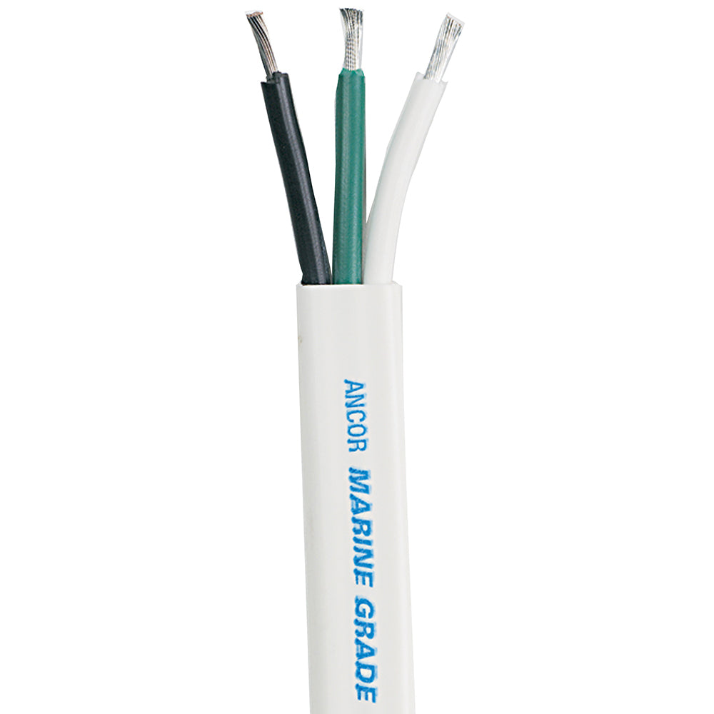 Ancor White Triplex Cable 83 AWG Flat 100 130910