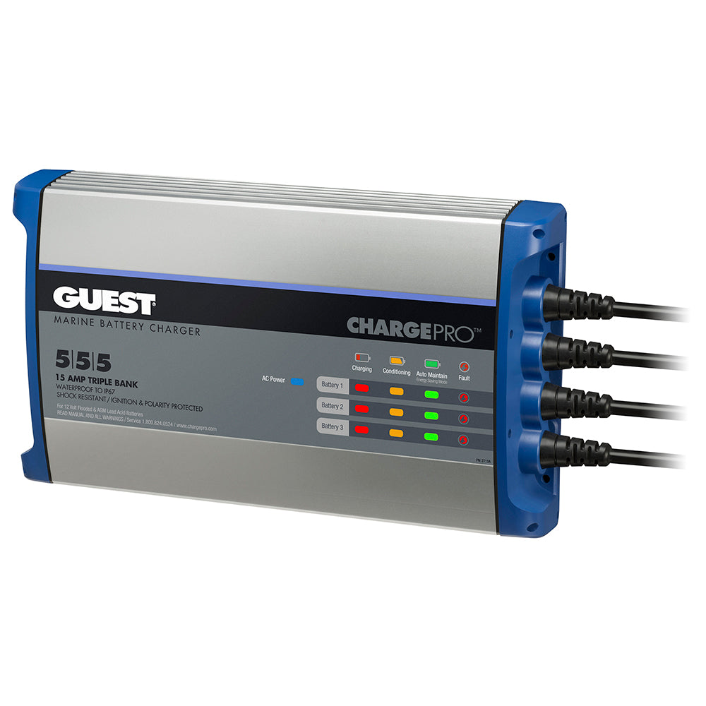 Guest OnBoard Battery Charger 15A 12V 3 Bank 120V Input 2713A