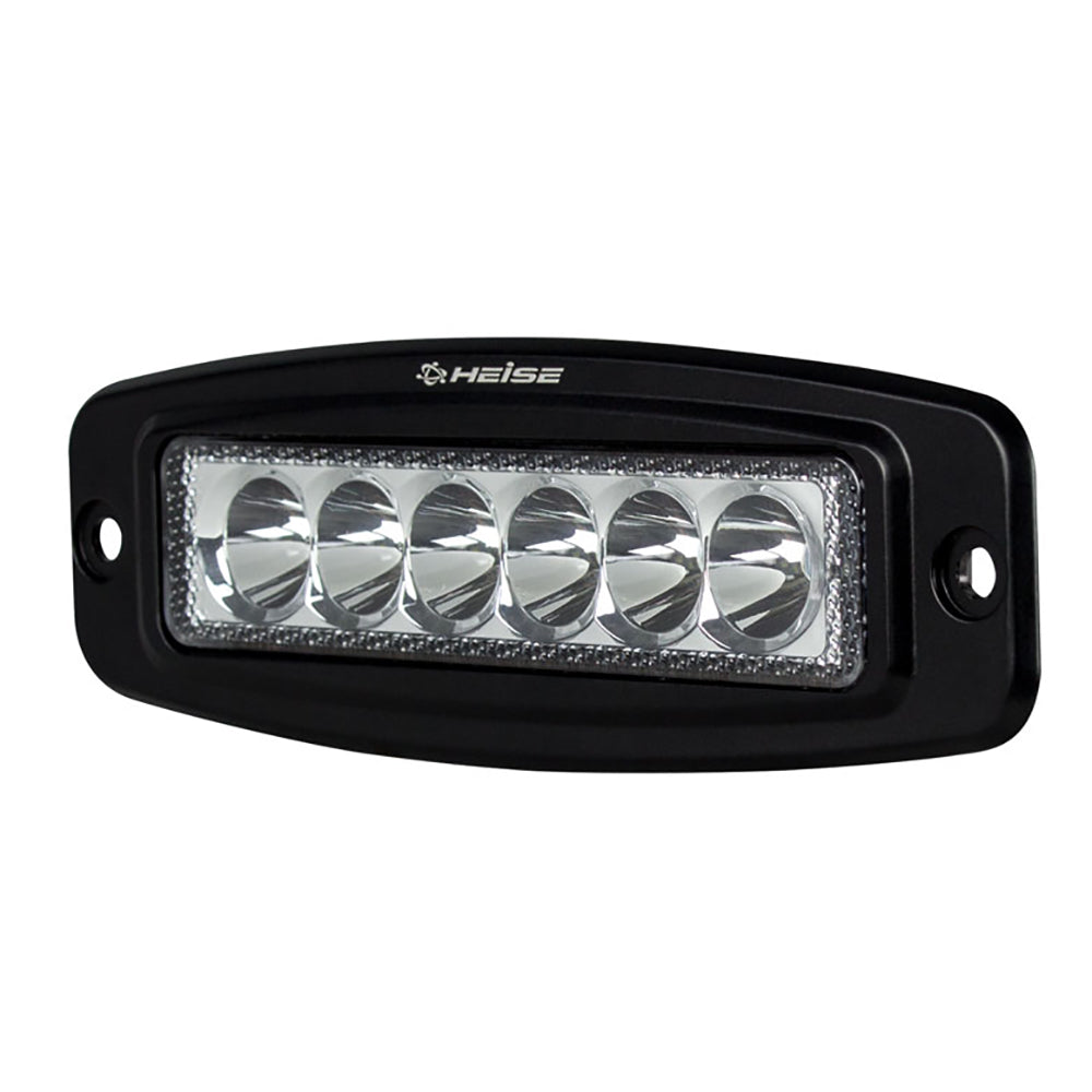 HEISE 6 LED Single Row Driving Light Flush Mount HEFMDL1