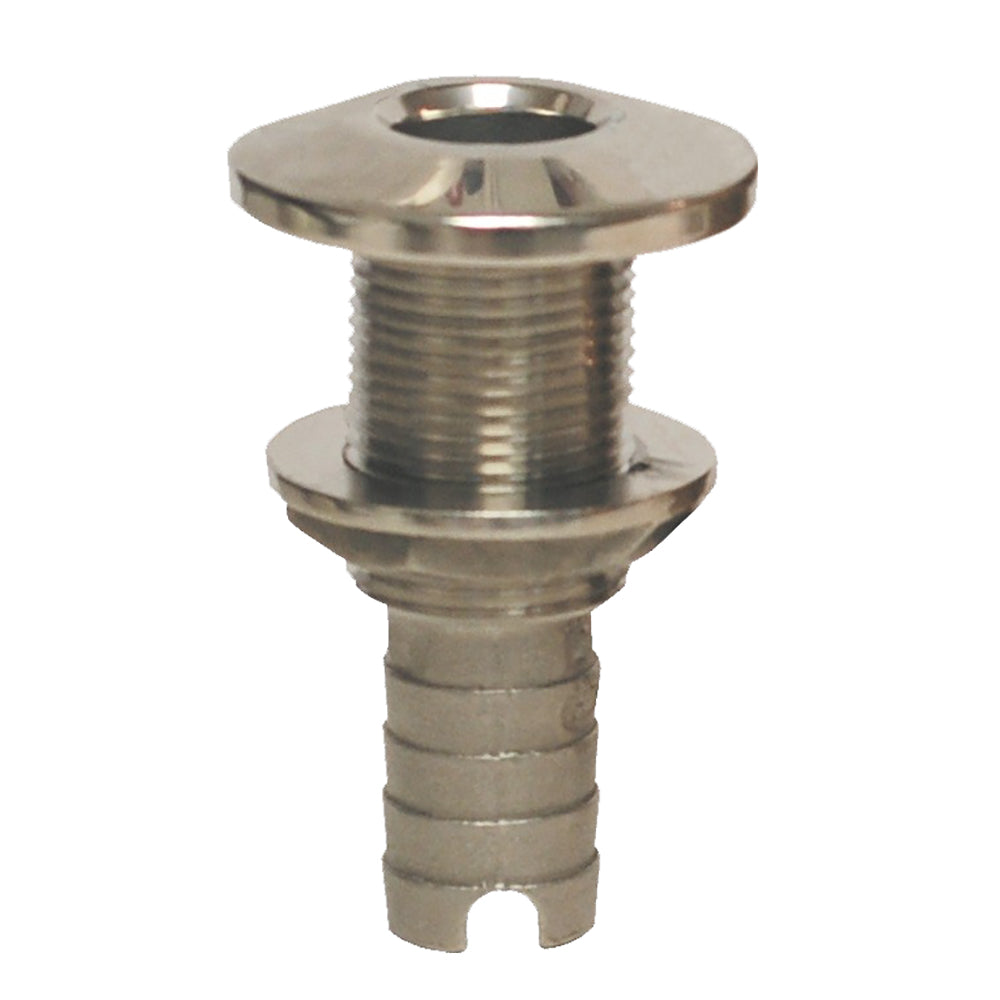 GROCO Stainless Steel Hose Barb ThruHull Fitting 12 HTH500S
