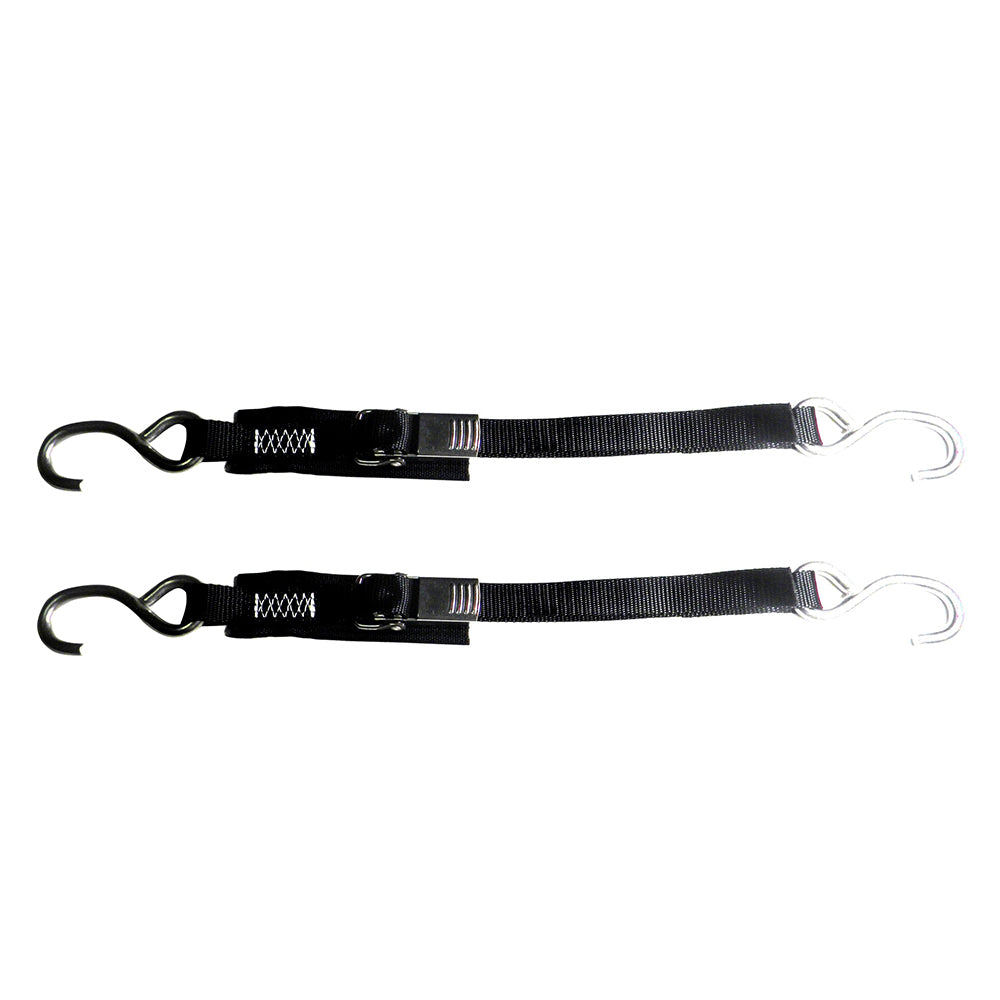 Rod Saver Stainless Steel Quick Release Transom TieDown 1 x 6 Pair SS1QRTD6