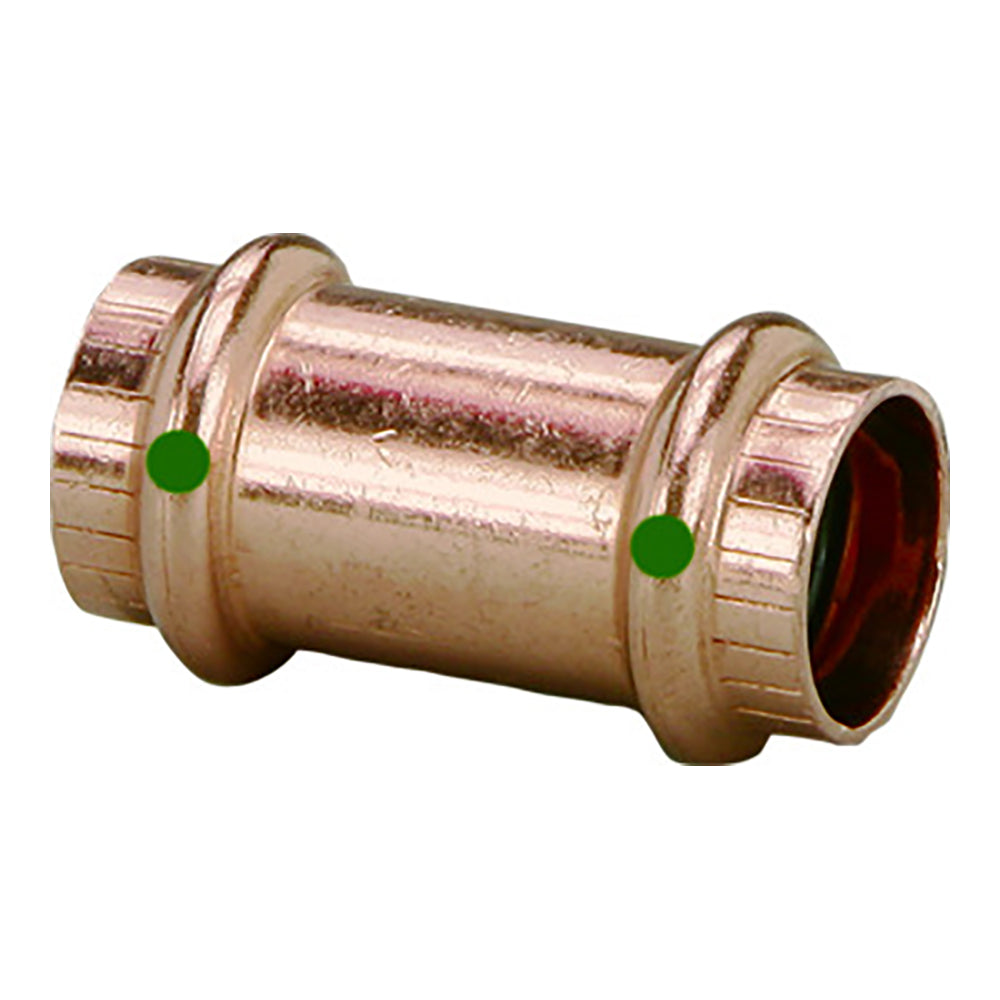 Viega ProPress 2 Copper Coupling wo Stop Double Press Connection Smart Connect Technology 78197