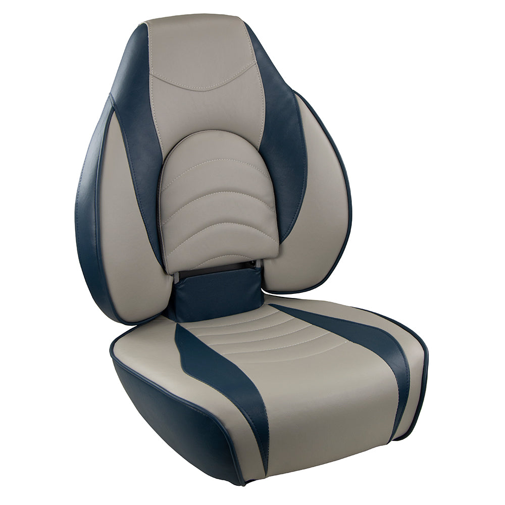 Springfield Fish Pro High Back Folding Seat BlueGrey 10416311