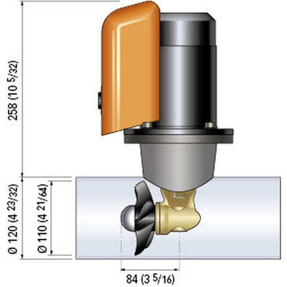 Quick Bow Thruster BTQ 11025 25KGF 12V D110 13kW FGBT11025120T00