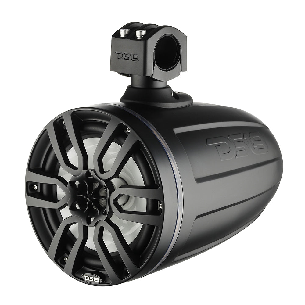 DS18 X Series HYDRO 8 Wakeboard Pod Tower Speaker wRGB LED Light 375W Matte Black NXLX8TPBK