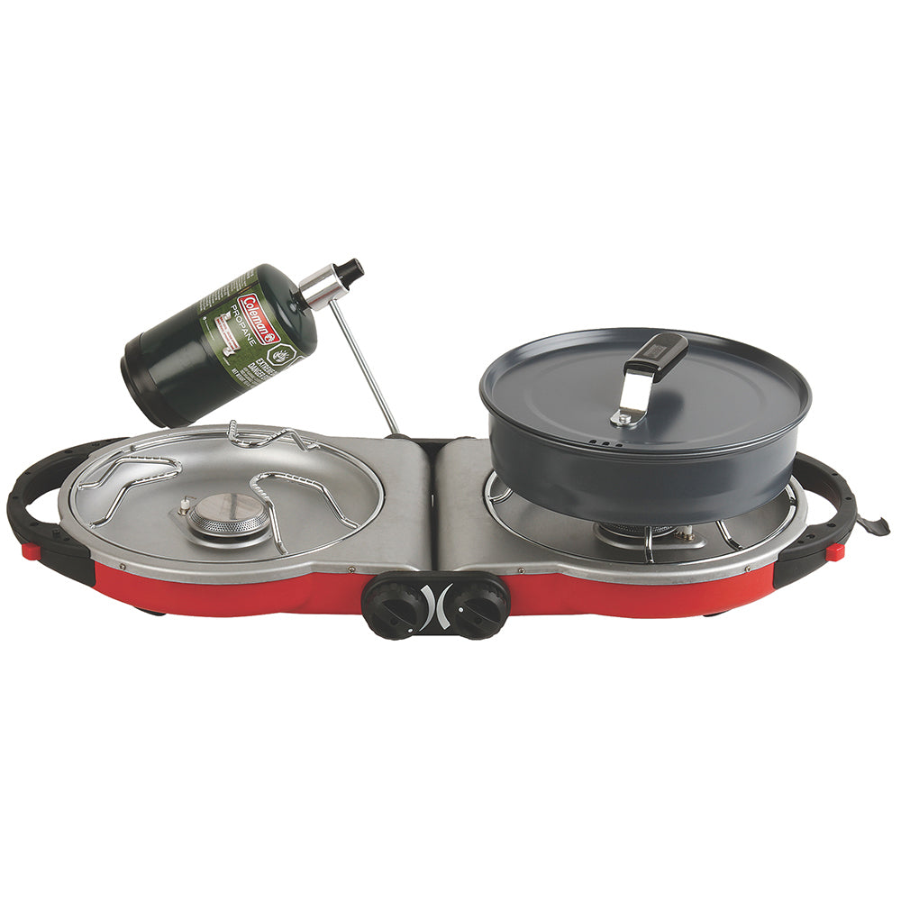 ColemanPerfectFlow InstaStart Fold N Go Stove 2Burner 2000038018