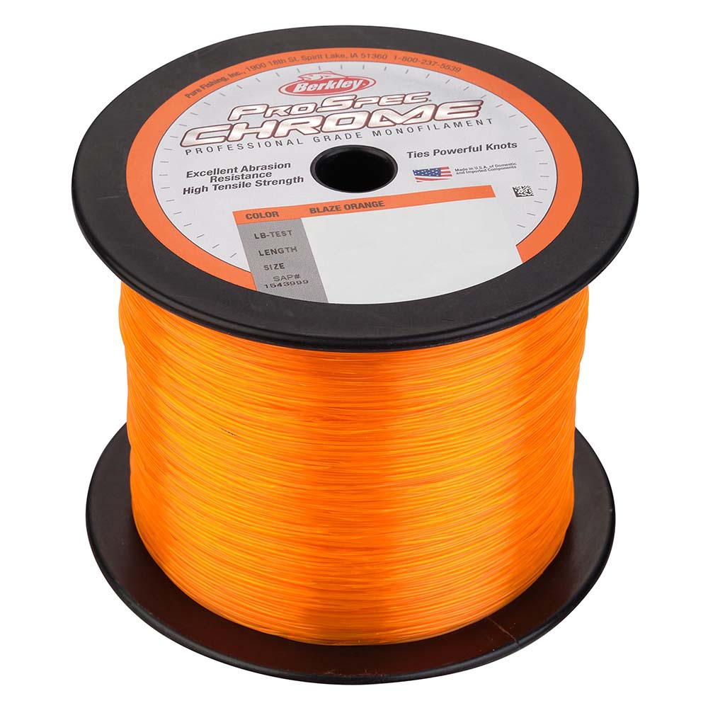 Berkley ProSpec Chrome Blaze Orange Monofilament 130 lb 2000 yds PSC5B13080 1544016