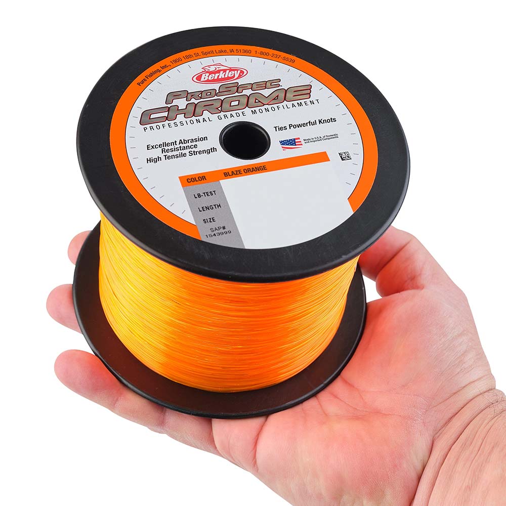 Berkley ProSpec Chrome Blaze Orange Monofilament 60 lb 1000 yds PSC1B6080 1544001