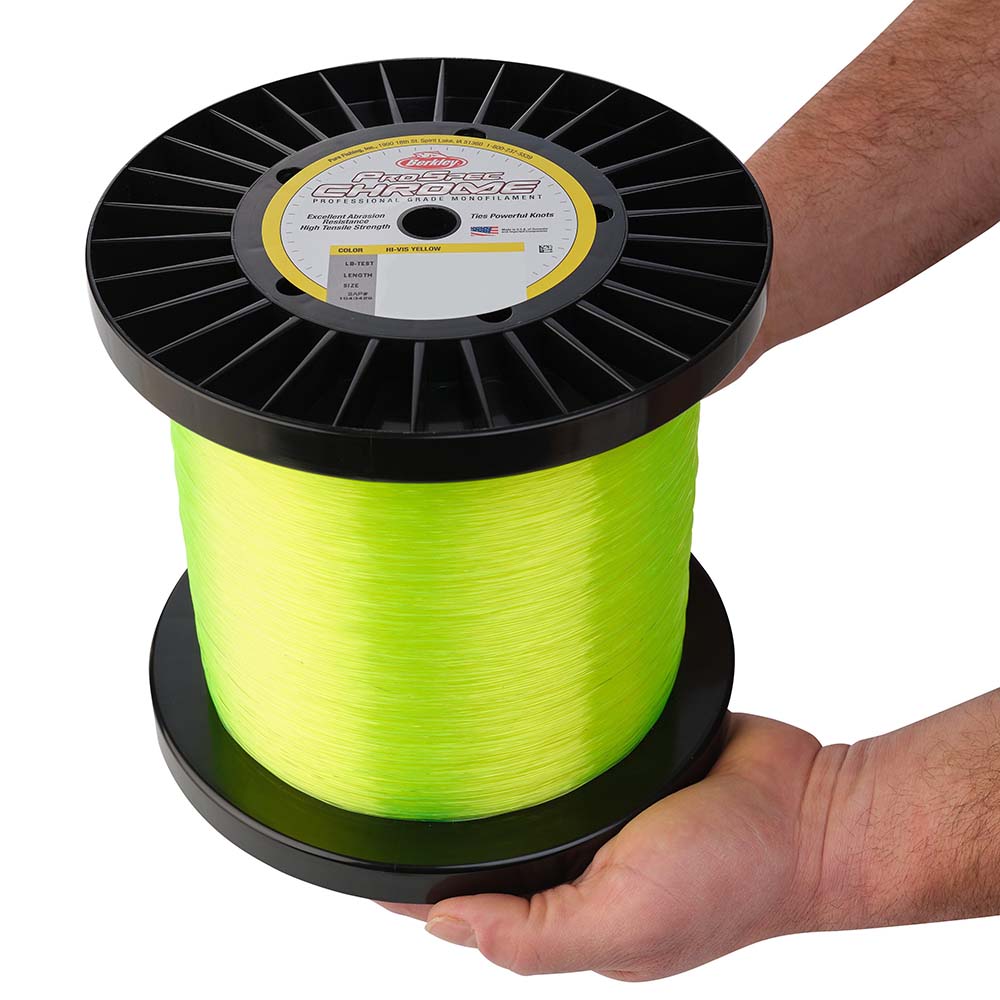 Berkley ProSpec Chrome HiVis Yellow Monofilament 50 lb 5000 yds PSC5B50HVY 1543431