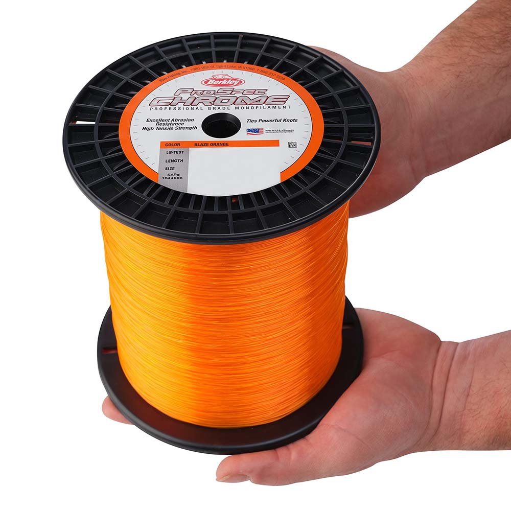 Berkley ProSpec Chrome Blaze Orange Monofilament 12 lb 3000 yds PSC3B1280 1559031