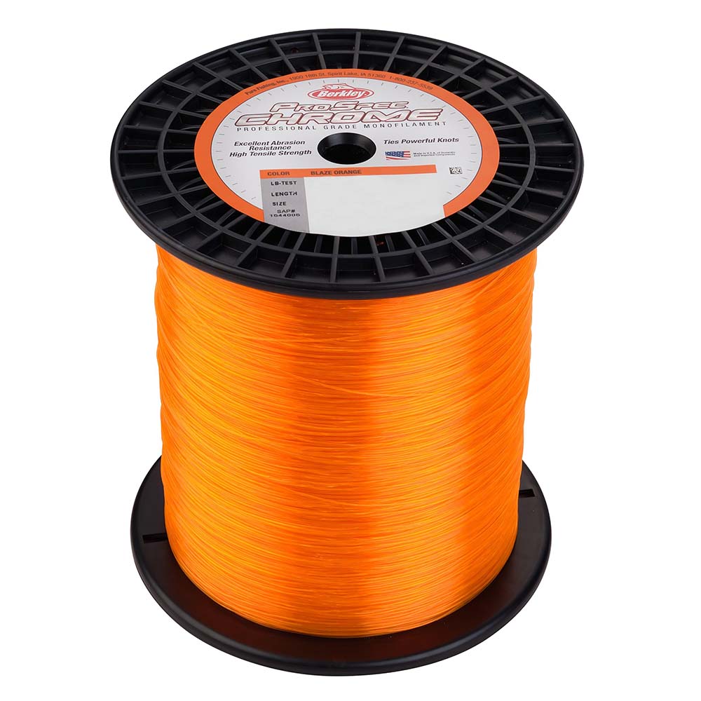 Berkley ProSpec Chrome Blaze Orange Monofilament 12 lb 3000 yds PSC3B1280 1559031