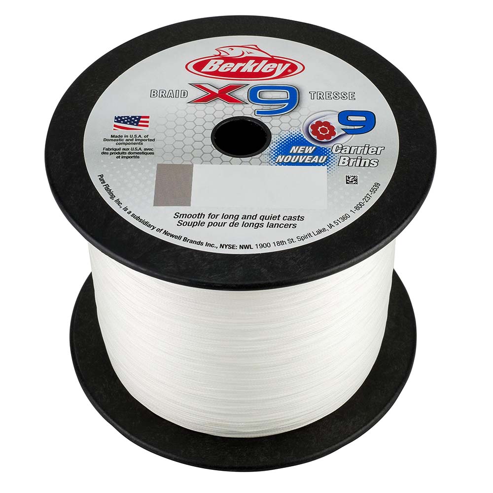 Berkley x9 Braid Crystal 10lb 2188 yds X9BBK10CY 1486908