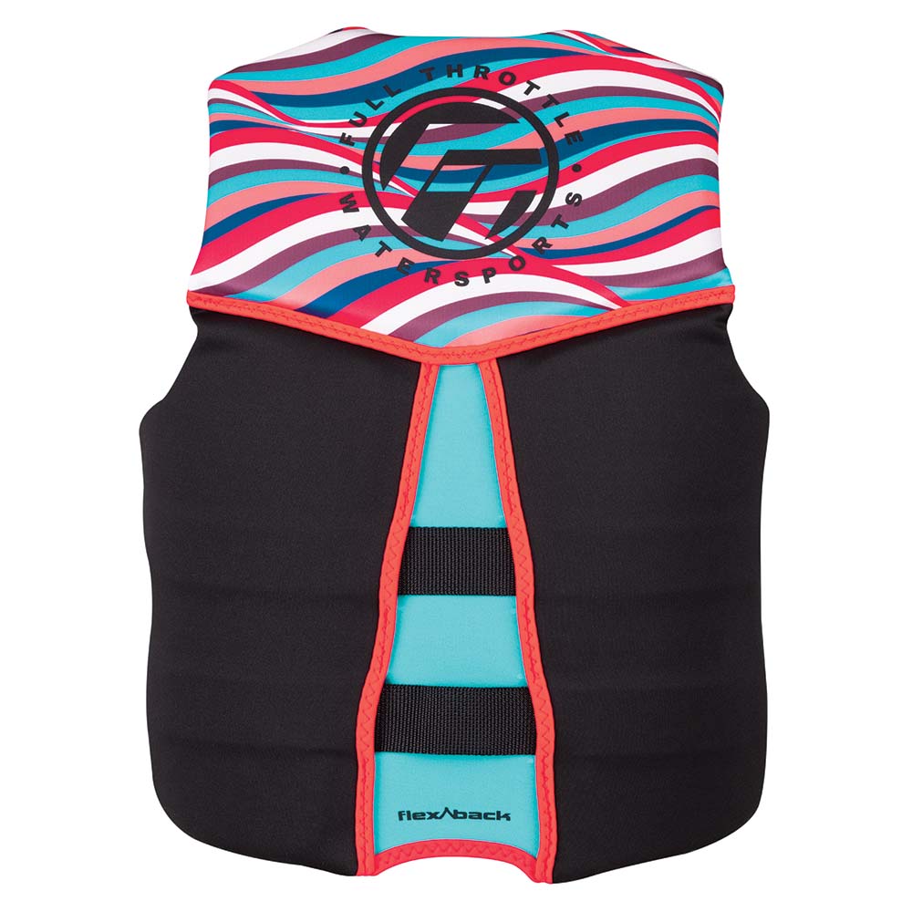 Full Throttle Womens RapidDry FlexBack Life Jacket Womens XS PinkBlack 14250010581022