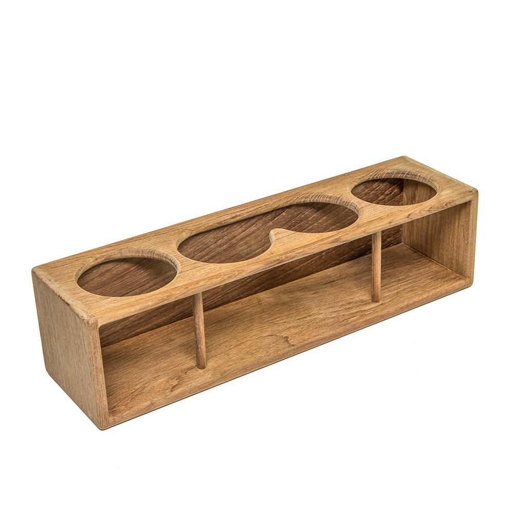 Whitecap Four DrinkBinocular Rack Teak 62632