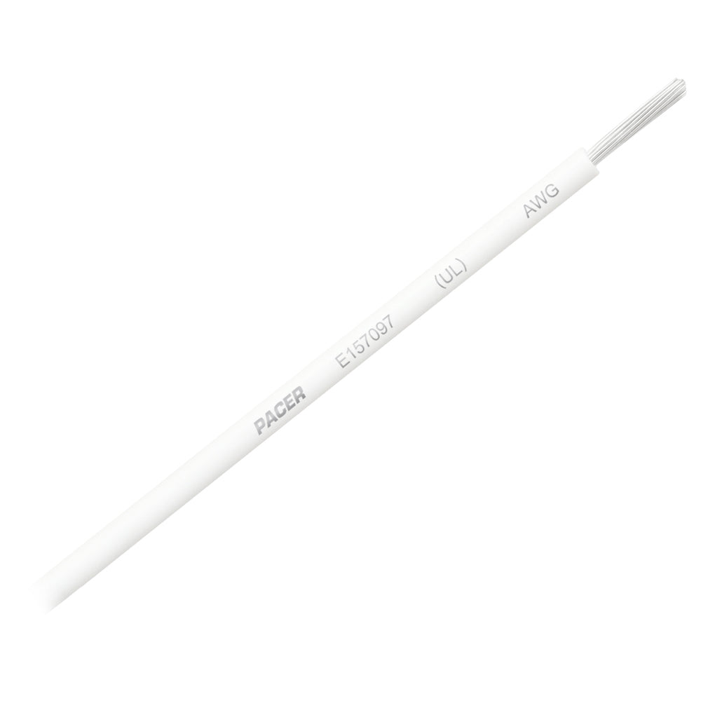 Pacer White 8 AWG Primary Wire 25 WUL8WH25