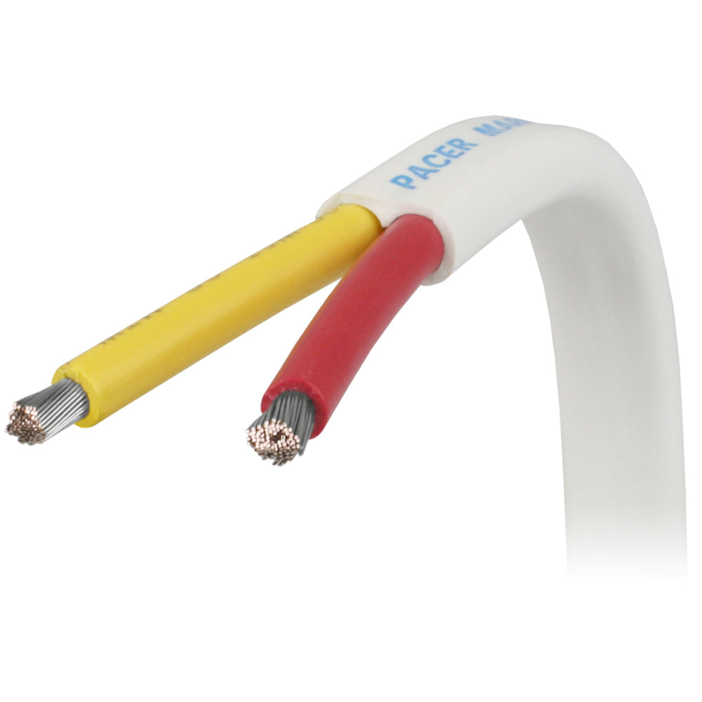 Pacer 182 AWG Safety Duplex Cable Flat Cable RedYellow 100 W182RYW100