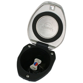 Scandvik Recessed THandle Mixing Valve  SS wBlack Cup 12127