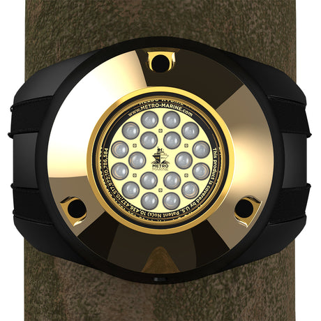Metro Marine HighOutput Piling Mount Underwater Light wIntelligent Monochromatic LEDs  Green 45 Beam FPMR1G345