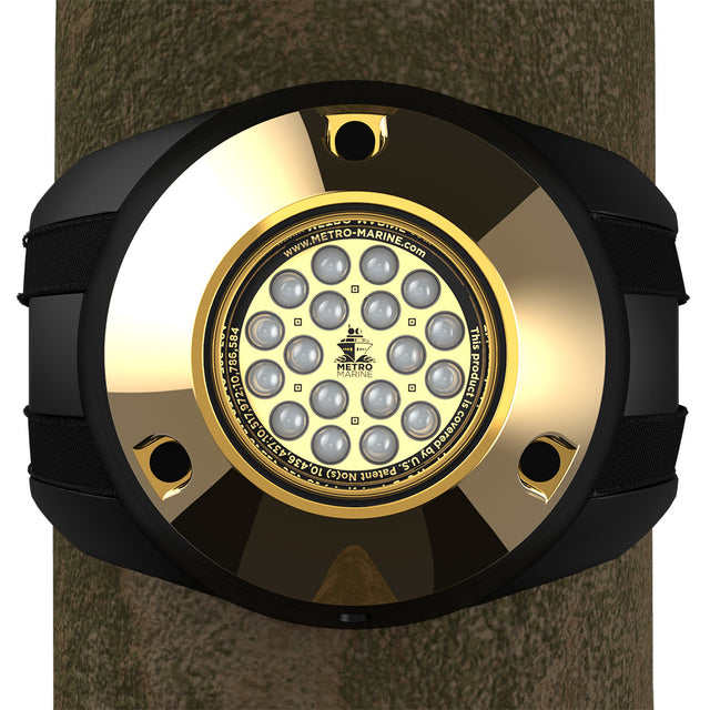 Metro Marine HighOutput Piling Mount Underwater Light wIntelligent Monochromatic LEDs  Aqua 45 Beam FPMR1A345