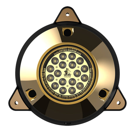 Metro Marine HighOutput Surface Mount Underwater Light wIntelligent Monochromatic LEDs  White 90 Beam FSMR1W390