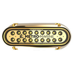 Metro Marine HighOutput Elongated Underwater Light wIntelligent Monochromatic LEDs  White 45 Beam FBME1HW345