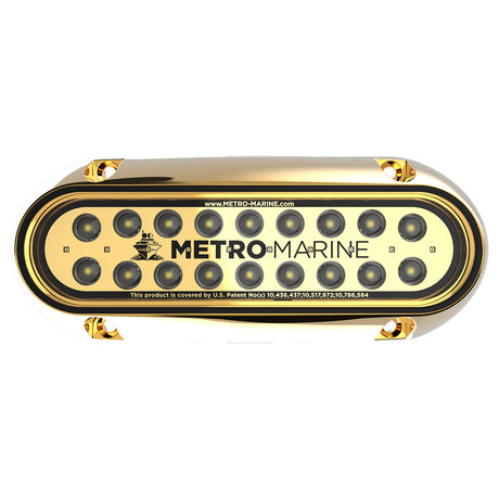 Metro Marine HighOutput Elongated Underwater Light wIntelligent Monochromatic LEDs  White 90 Beam FBME1HW390