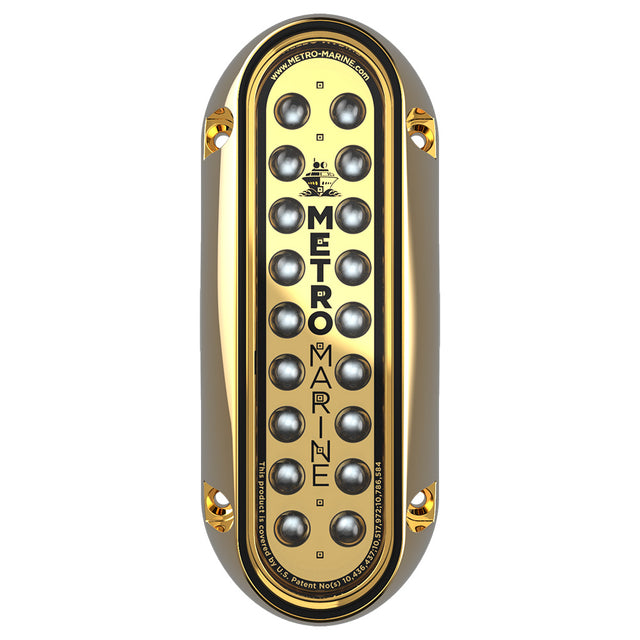 Metro Marine HighOutput Elongated Vertical Mount Light wIntelligent Monochromatic LEDs  Green 45 Beam FBME1VG345