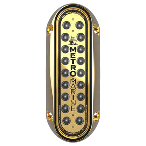 Metro Marine HighOutput Elongated Vertical Mount Light wIntelligent Monochromatic LEDs  Aqua 90 Beam FBME1VA390