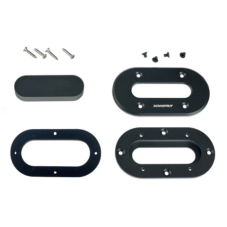 Scanstrut Black Anodized Aluminum LowProfile Multi Cable Seal fCables Up to 15mm DSLPMULTIBLK