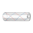 Trident Marine 12 x 50 Clear Reinforced PVC Hose Tubing Red  Blue Tracer 1620126