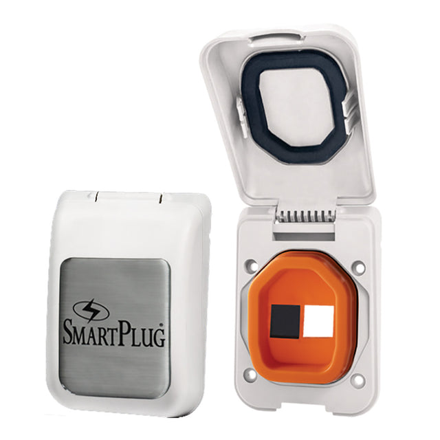 SmartPlug Data Port CaseInlet Only  White Cover wOne Blank Plug  One Open Port BDBPW
