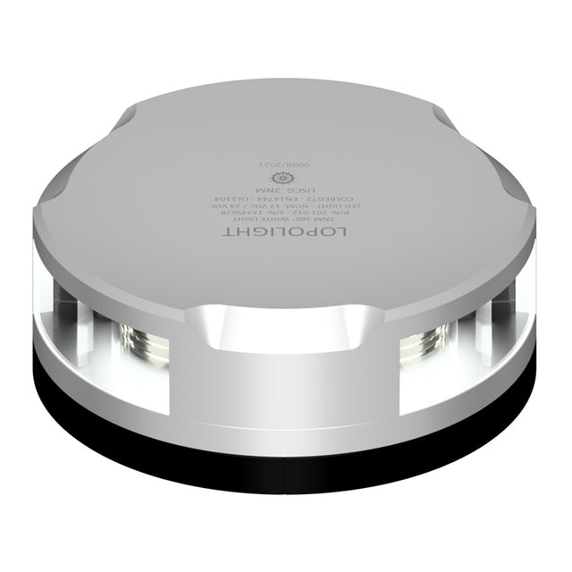 Lopolight Masthead360Degree Light  2NM  Silver Housing wFB Base 201020FB