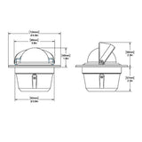 Ritchie F50 Explorer Compass  Flush Mount  Black F50