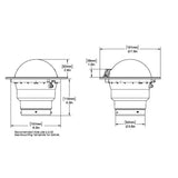Ritchie SS5000 SuperSport Compass  Flush Mount  Black SS5000