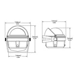 Ritchie B81 Voyager Compass  Bracket Mount  Black B81
