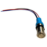 Bluewater 22mm Push Button Switch  OFFONON NavAnc Contact  BlueGreenRed LED  4 Lead 905931144