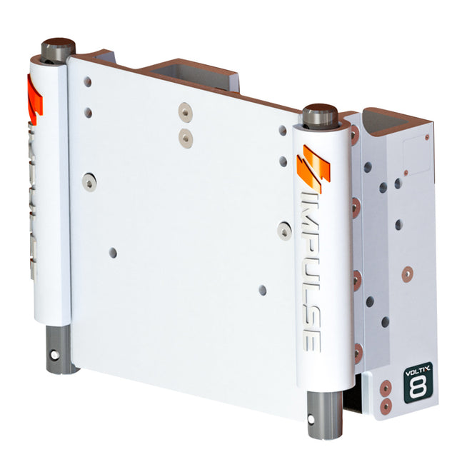 IMPULSE XL 8 Set Back Electric Jack Plate wStandard Control  White Cerakote 75063W