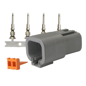 Pacer DTP Deutsch Receptacle Repair Kit  1412 AWG 4 Position TDTP04F4RP
