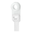 Pacer 8 Cable Tie wMounting Ring  Natural Color  50lb Tensile Strength  2 Bundle Diameter  100 Piece Bag CTMR2S100
